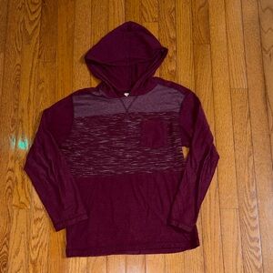 Kids' Burgundy Hooded Sweatshirt